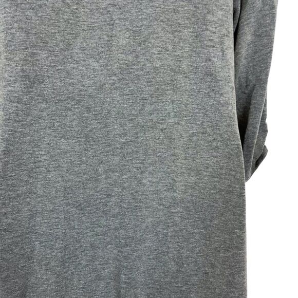 Garnet Hill Gray Jersey Knit Oversized Loose Top Casual Longline Lagenlook M - Picture 13 of 16